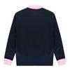 PIGC Women'S Knit Patch Collar T-Shirt Navy (Lfc140549)