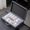 Ceramic white suet jade porcelain kung fu tea set, high-end business gifts for customers and friends