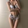 Elegant Embroidered Lace Push-up Bra - Breathable, Adjustable Support for Autumn/Winter.