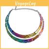 Geometrischer Metall-Choker-Halsreif mit galvanisierter Oberfläche für Hochzeiten und als Geschenk