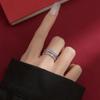 Bague Prospérité pour Femme Beixi Bijoux en Argent: Pièce d'argent S925 Rétro Design Ouvert