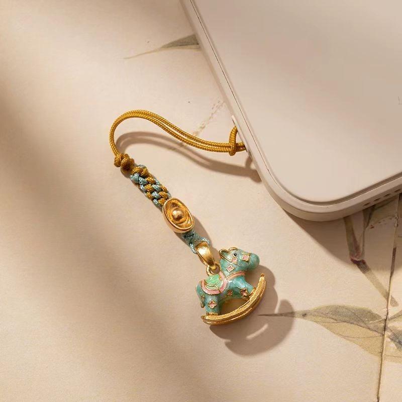 New Chinese Style Mobile Phone Chain Mobile Phone Pendant High-end Cute Female Exquisite Anti-lost Pendant Pendant Small Gift