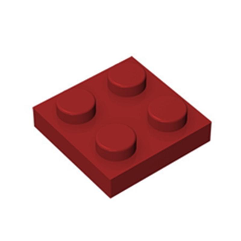 80pcs Plate 2x2 Dots Muilt-Colored Compatible with 3022 94148 Self-Locking Bricks Building Blocks Toys Accessories