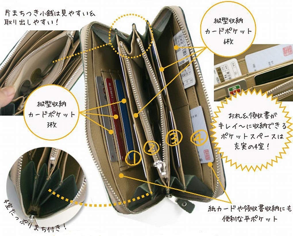 [Wachifield] Dayan Genuine Leather Art Round Wallet Forest Whispers