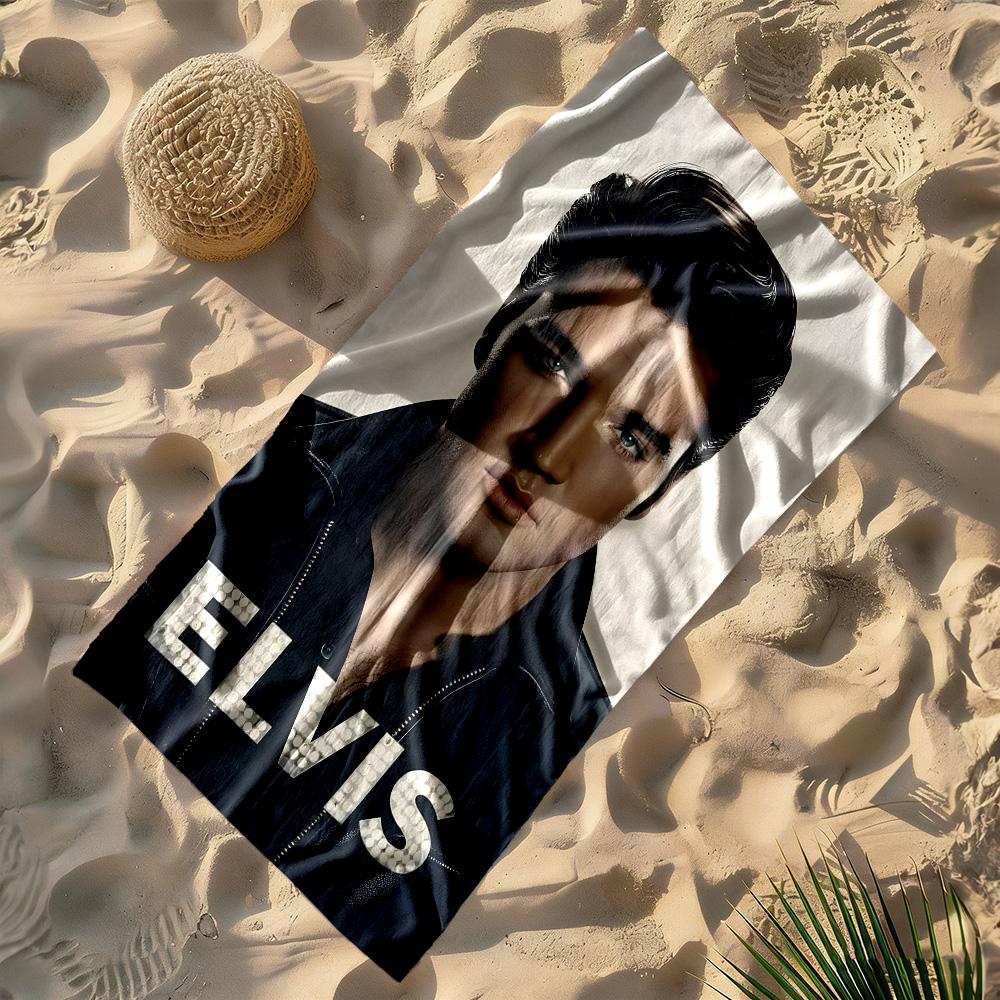 Elvis Presley Beach Towel Soft Durable Quick-Dry Comfortable Lightweight Suitable for Swimming, Gym, Camping, Yoga Vacation