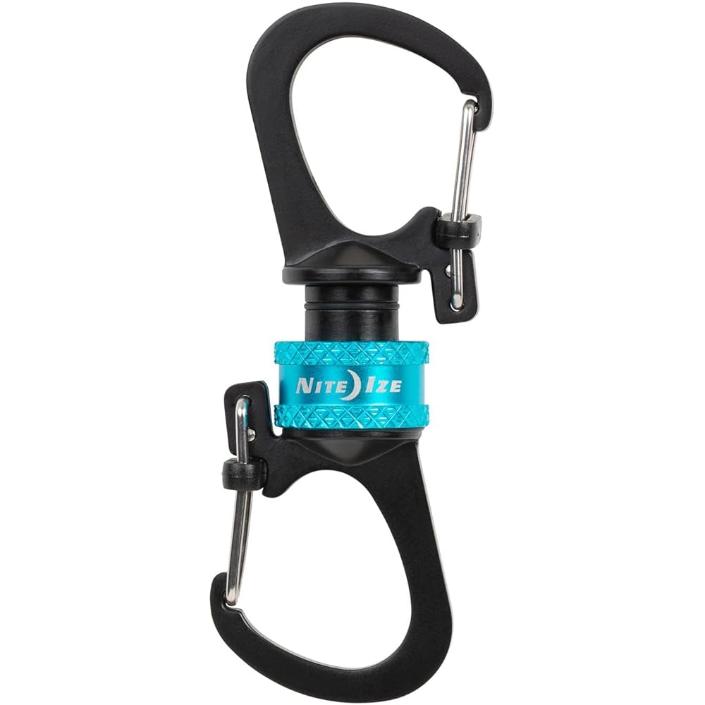 Nite Ize 360° Magnetic Slide Lock Carabiner Blue MSBL-03-R7 Durable Outdoor Accessory