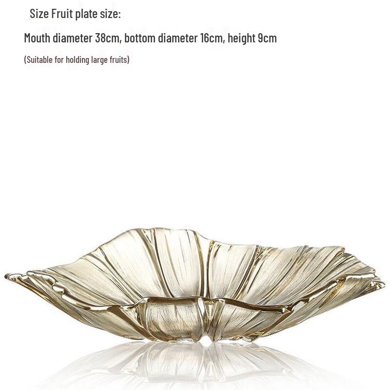 Light Luxury Glass Sunflower Fruit Bowl