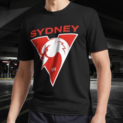 

Sydney the Bloods Swans Haughty Swanni- 1900s Active T-Shirt Funny Size S to 5XL M