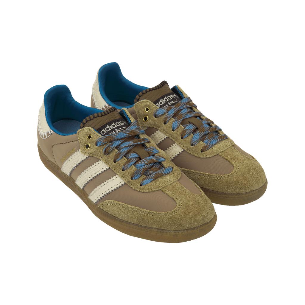 Wales Bonner x adidas Samba Nylon Desert White Unisex Sneaker Braun Wunderweiß Aschblau IH3261