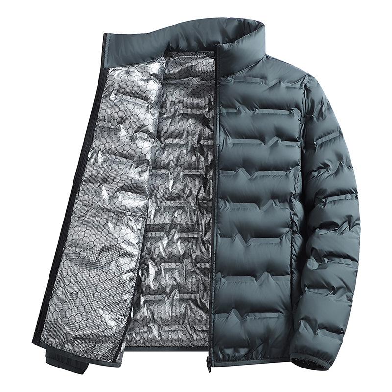 Winter Casual Warme Heren Wandel Donzen Jas Outdoor Winddichte Bovenkleding Effen Kleur Verdikken Heren Donzen Jassen Mode Opstaande Kraag