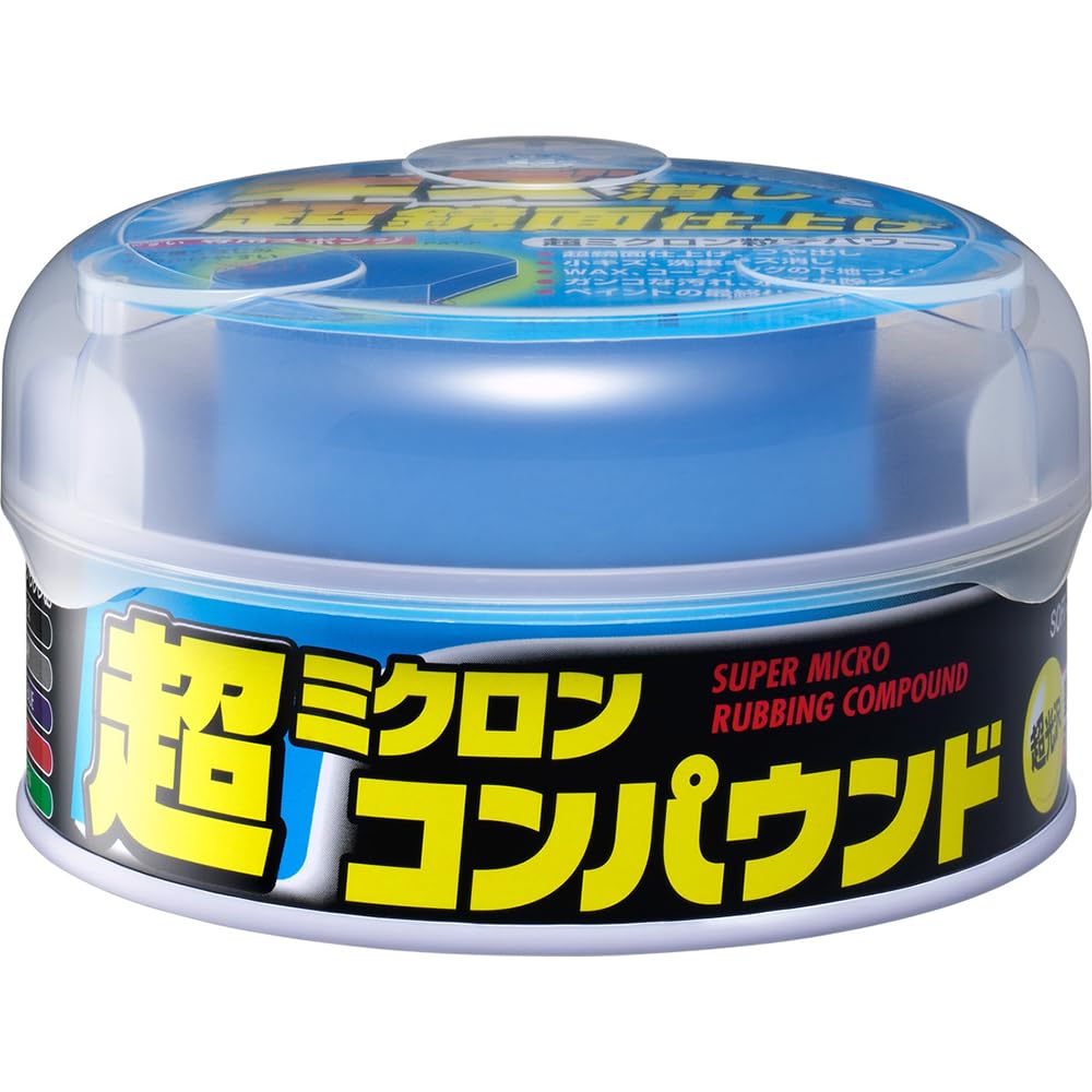 SOFT99 99 Kobo Body Cleaner Dark Removes Water and Oil Stains from Painted Surfaces and Restores 09054 Ultra-Micron Compound, & Metallic, 180g, Shine,