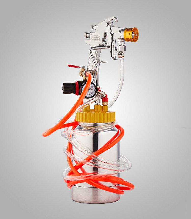 2L 6-Hole Spray Gun Pressure Pot for Latex Paint - Professional Sprayer Tool