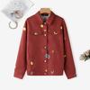 ZANZEA Women Casual Turn Down Collar Long Sleeve Print Blouse