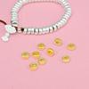 S999 Sterling Silver Auspicious Clouds Fu Pendant with Golden Wheel Beads for DIY Bracelet - Silver Jewelry Accessories
