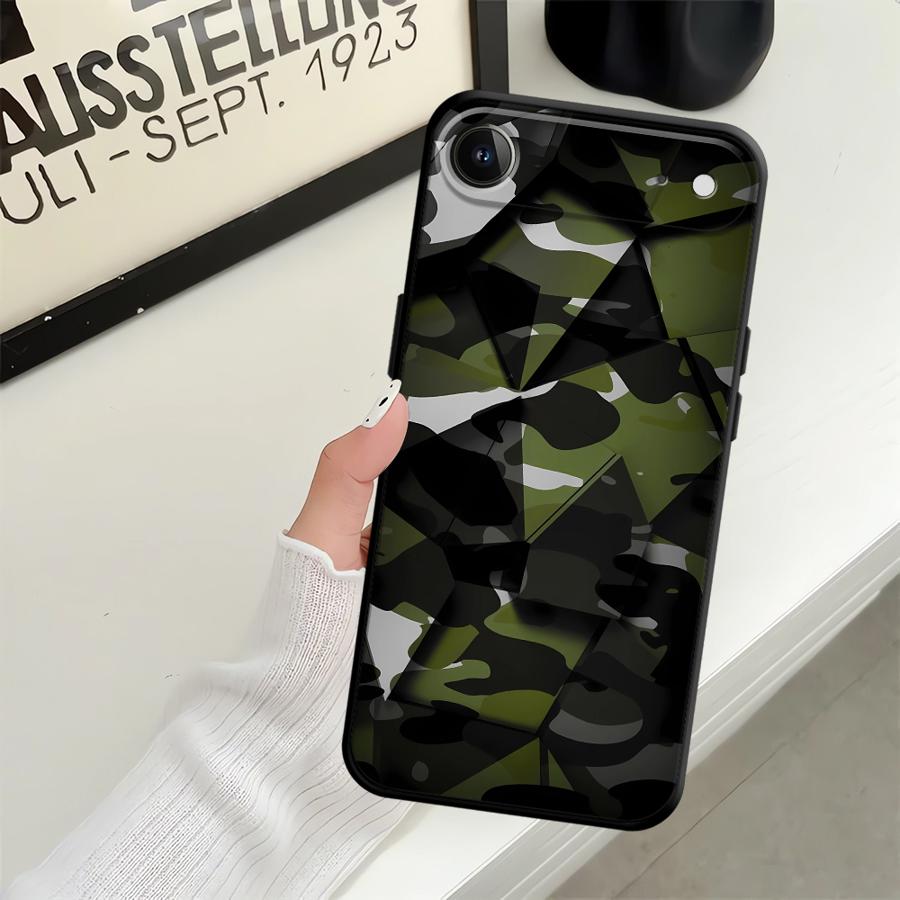 Camouflage Pattern Soft Back Phone Cover Case for iPhone 11 15 Plus 17 16 Pro Max 12 SE 13 Mini 14 17Air X XS XR 7 8