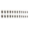 24Pcs Dark Butterfly Black Press On Nails Full Cover Fake Nail Tips Cute Girl False Nail Art Set