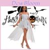 2024 Elegant White Summer Dress For Women Fantasy-inspired Polyester Gown