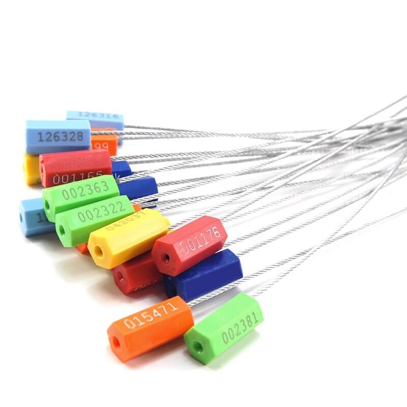 Bishar Disposable Anti-Theft Pull-Tight Steel Wire Seal