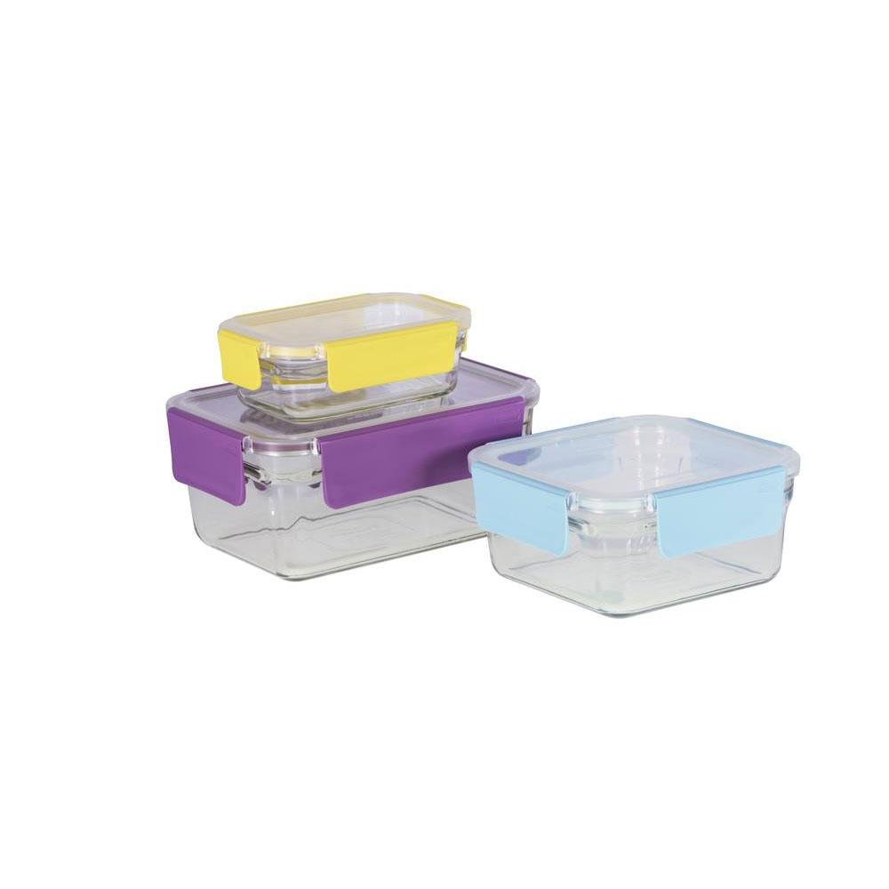Ensemble Premium Glasslock Résistant au Four 3pcs