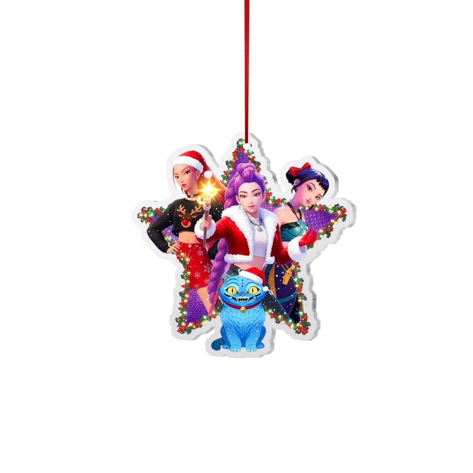 

Backpack Christmas Tree Acrylic Hanging Piece 2D Flat Hanging Piece, Christmas Yen Decoration For Your Christmas Tree. One Size