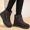 Fashion Women's Boots 2024 Winter Shoes For Women Ankle Boots Warm Fur  Waterproof Low Heels Snow Boots Winter Flat Shoes