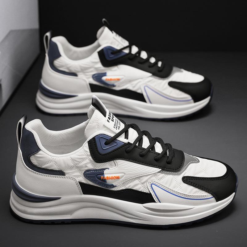 Four Seasons New Fashion Casual Shoes Color Matching Outdoor Sports Dad Shoes Lace-up Men's Student Shoes