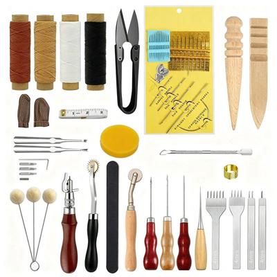 A25F-For Leather Sewing Tool Set Stitching Accessories For DIY Repairs For Leather Crafts And Professional Projects