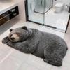 Cartoon-Bär Diatomeenerde Rutschfeste Badezimmer-Bodenmatte, Wasserabsorbierend, Dekorativ, 48-Stunden-Versand
