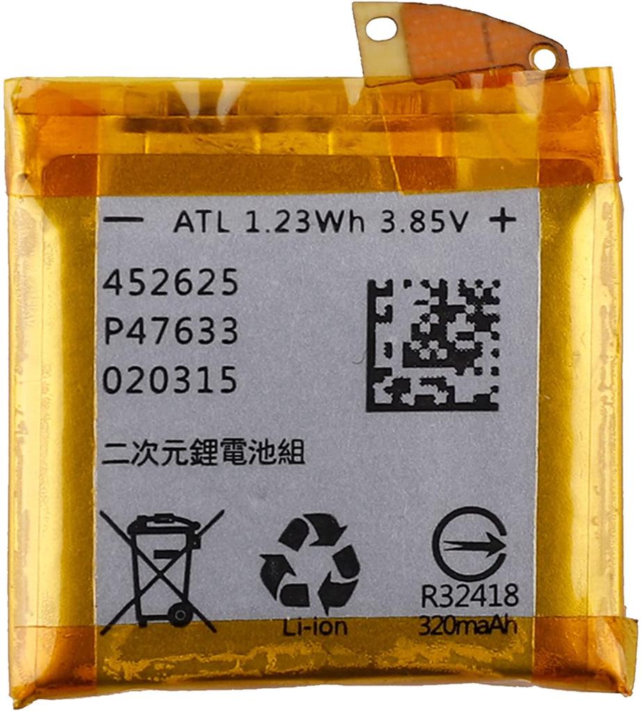 Batteria di ricambio compatibile con ASUS ZenWatch 3 (WI503Q) Smartwatch C11N1609 con kit di attrezzi