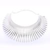Solid Color Fashion Curved Design Women Metal Necklace Collar For Trendy Outfit