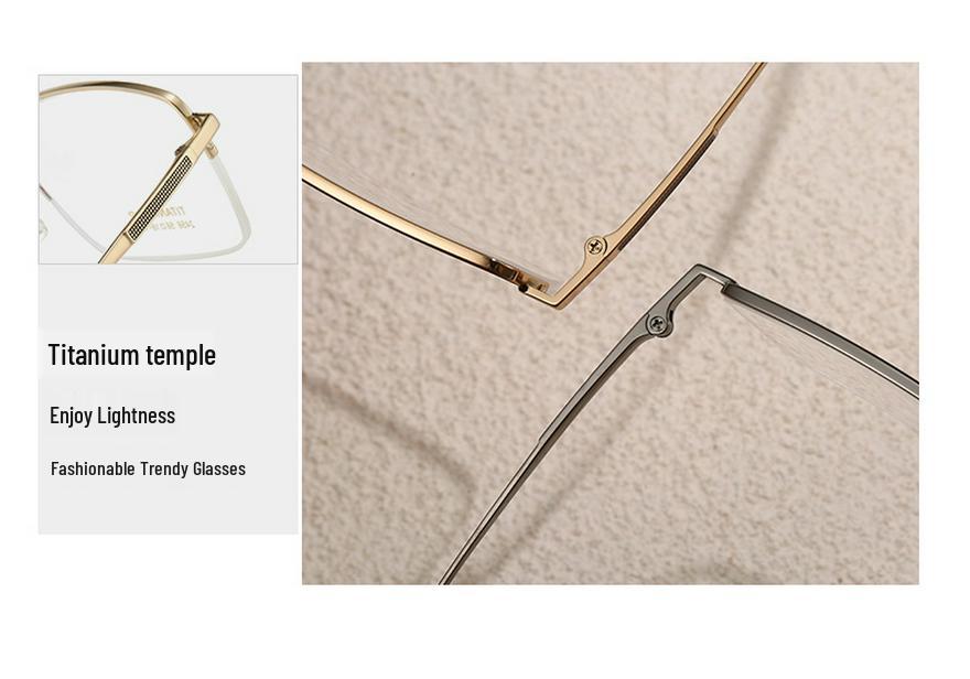 2024 Classic Unisex Half-Rim Titanium Glasses Frame