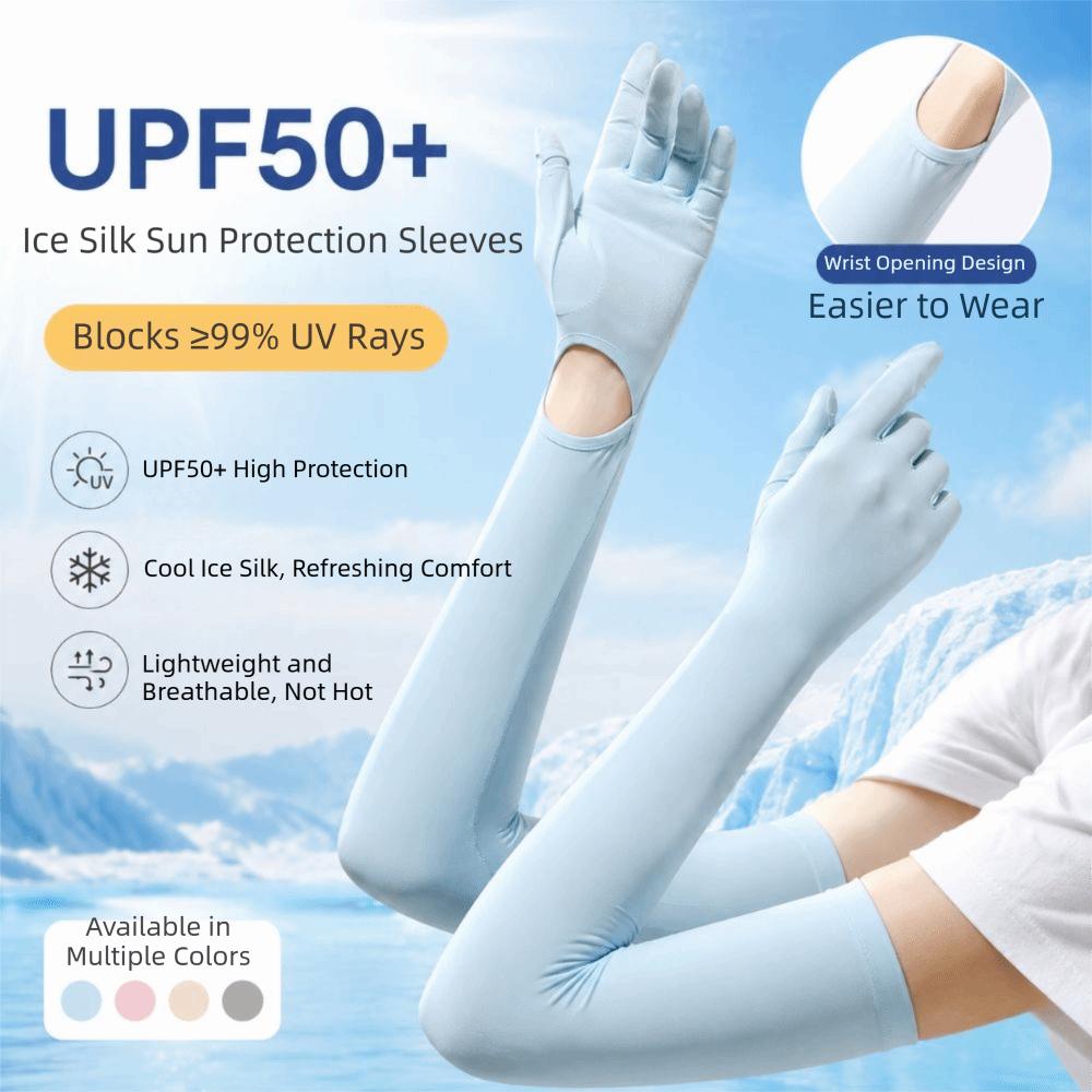 Ice Silk Summer Gloves Anti UV Shield UV Resistant Gloves Sun Protection Gloves  Summer Outdoor
