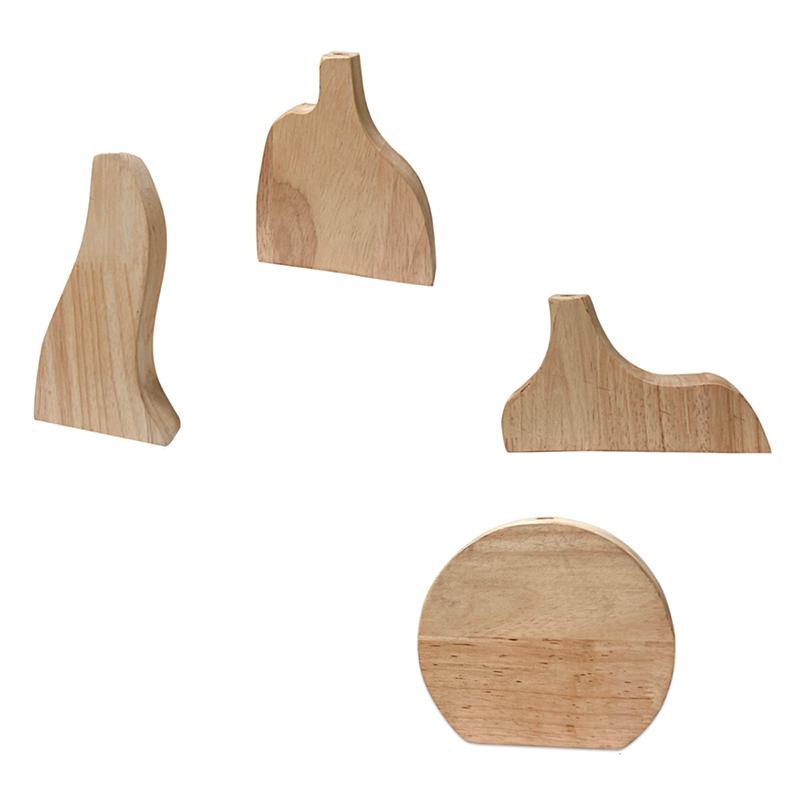 Lemn Lucrat Manual Cazare la Familie Materiale Naturale Retro Artă Florală Decorațiuni Interioare Aranjament Floral Meșteșuguri DIY Cameră de Zi 4 Stiluri