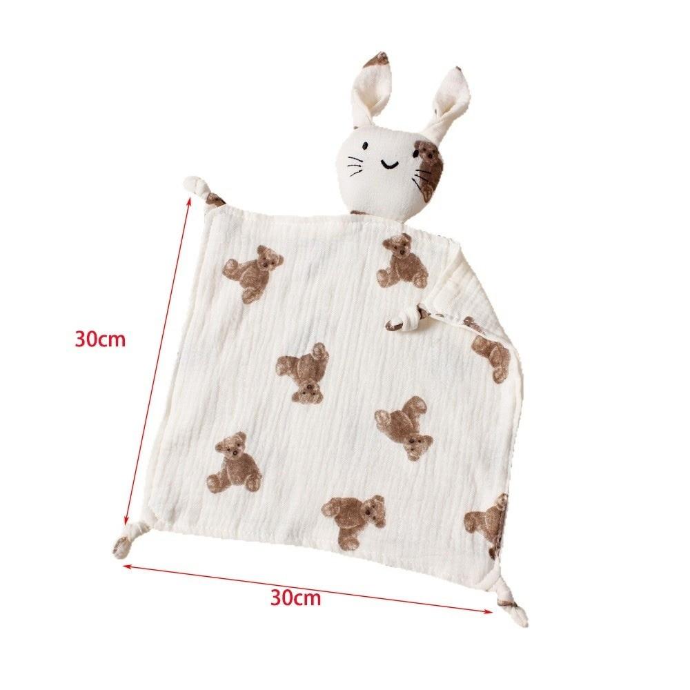 Printed Design Muslin Comforter Blanket Soft Material Cute Cat Kids Sleep Toy For Kids
