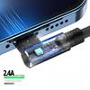 Double Elbow Fast Charging Braided Cable for Apple, Android, and Type-C Phones