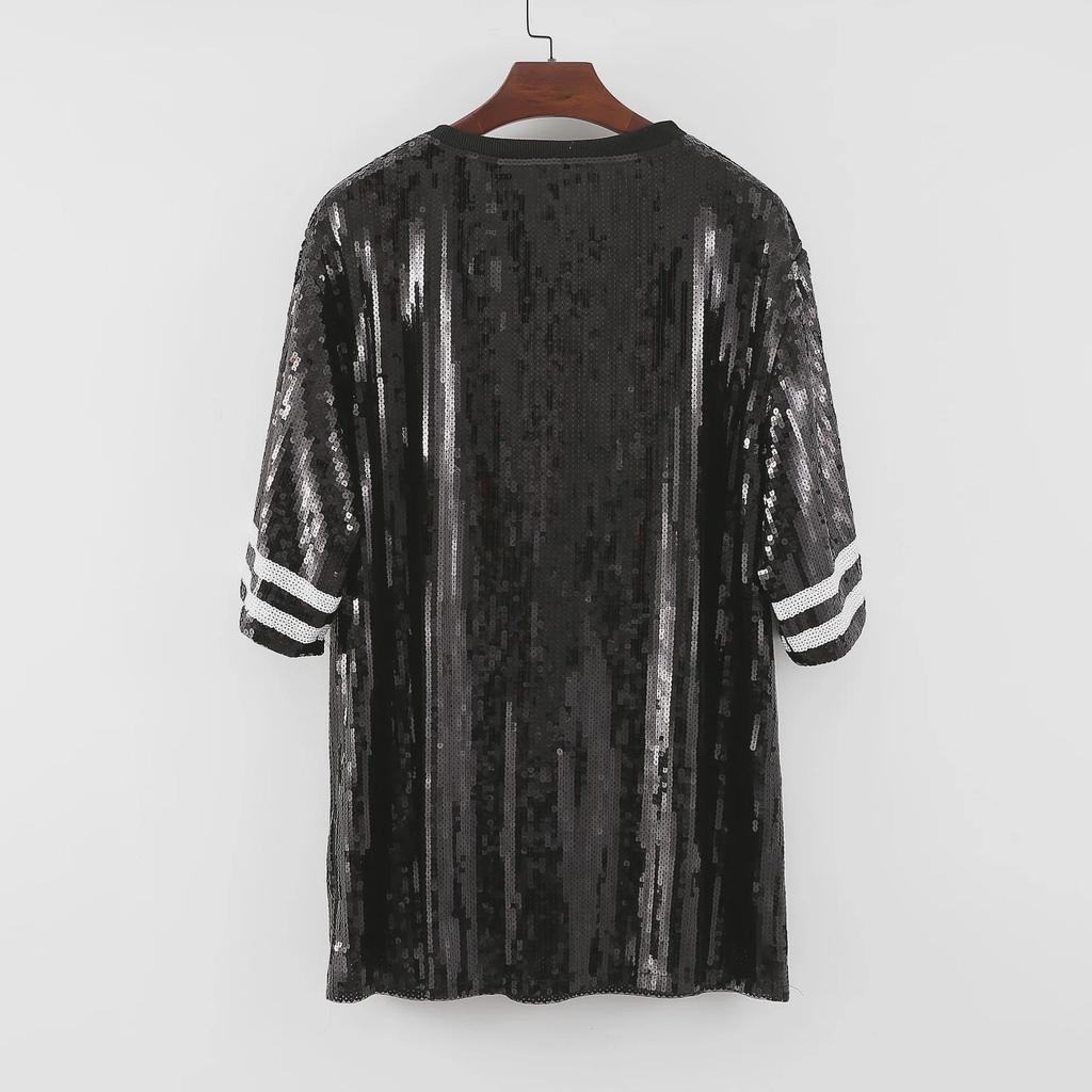 Sequined Women's Rugby and Cheerleading Shirts and Uniforms