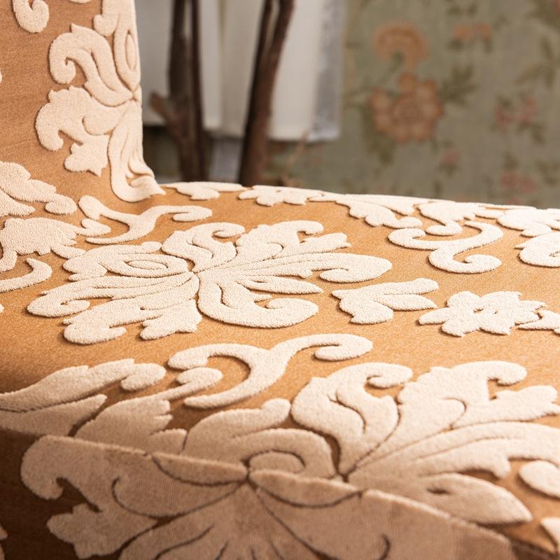 Thickened European Jacquard Chair Cover, One-piece Elastic Armless Chair Cover, One-piece Chair Cover for Hotels and Restaurants