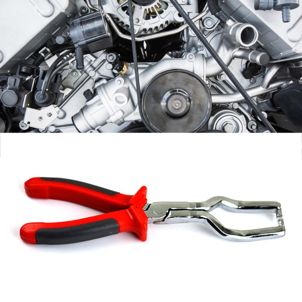 Fuel Petro Line Plier Anti Slip PVC Handle Alloy Steel Red Pipe Disconnect Removal Plier for Car