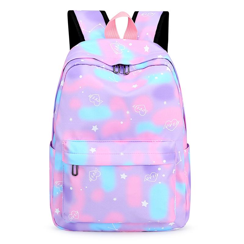 College Student Three-piece Set Student Schoolbag Casual Backpack