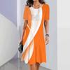 Rochie de Vară pentru Femei Mărime Mare cu Mânecă Scurtă, Decolteu Rotund, Casual, Largă, Linie A, Mini Rochie cu Imprimeu Geometric 3D, Rochie de Vacanță Vestidos