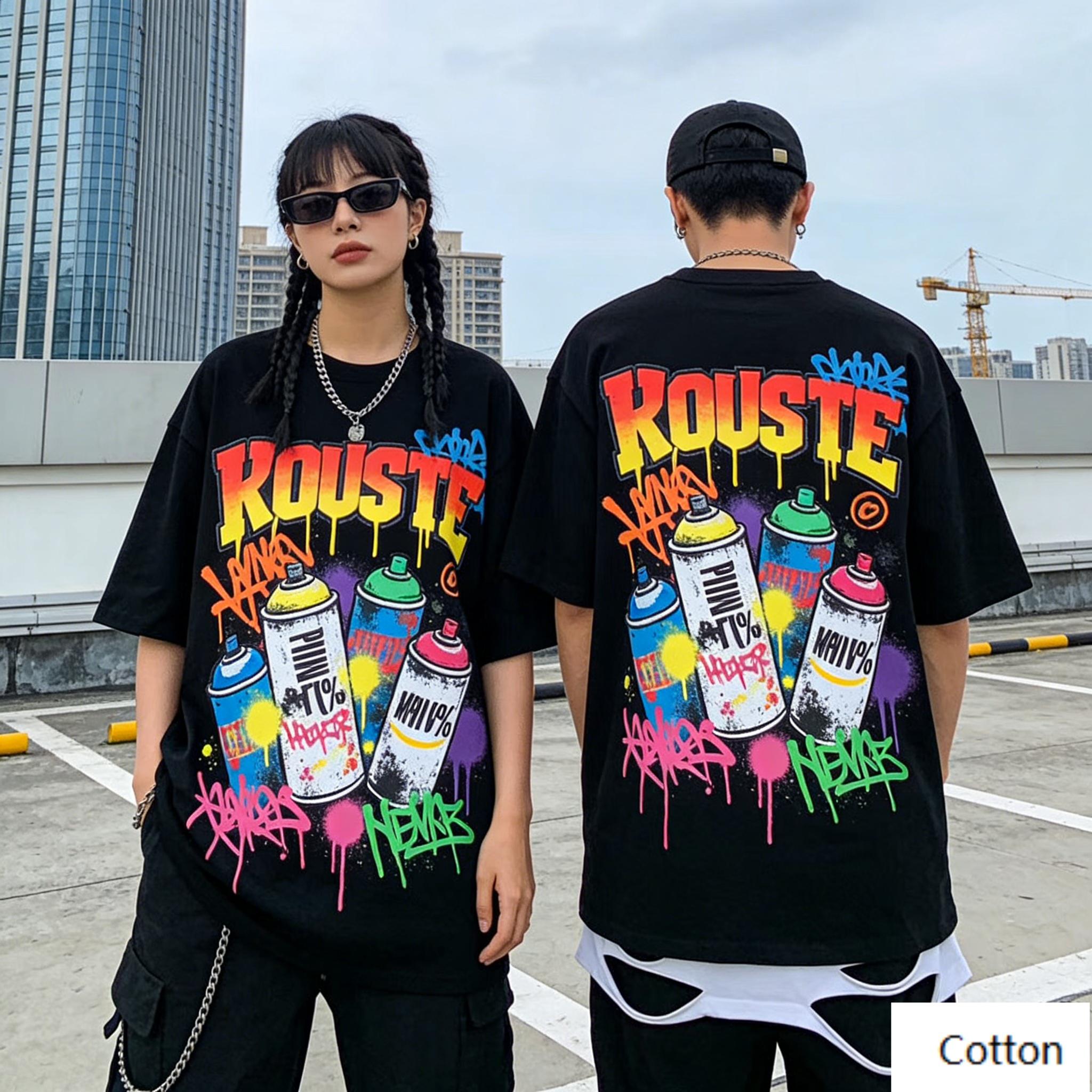 

Vintage Street Hiphop Gold Chain Graphic TShirt Retro Hip Hop Print Pure Cotton Tee Streetwear Unisex Top S