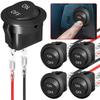 20MM Toggle Switch ON-OFF 2 Pin Rocker Switch with 16CM Pre-Wired Terminals 12V/24V Power Switch for Marine Boat Car Motorcycle