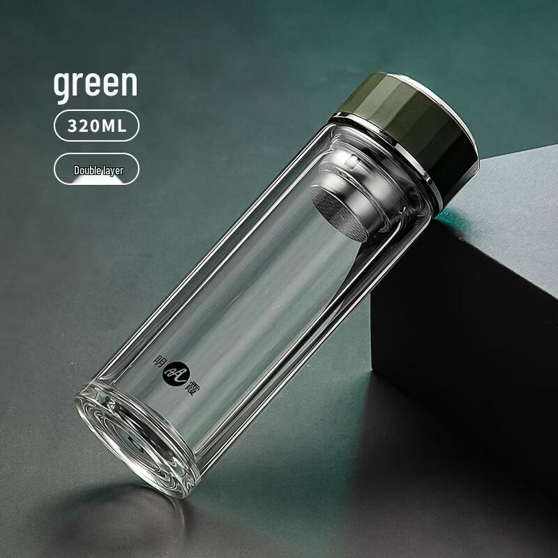 Mingxia Double-Wall Glass Tea Infuser Mug