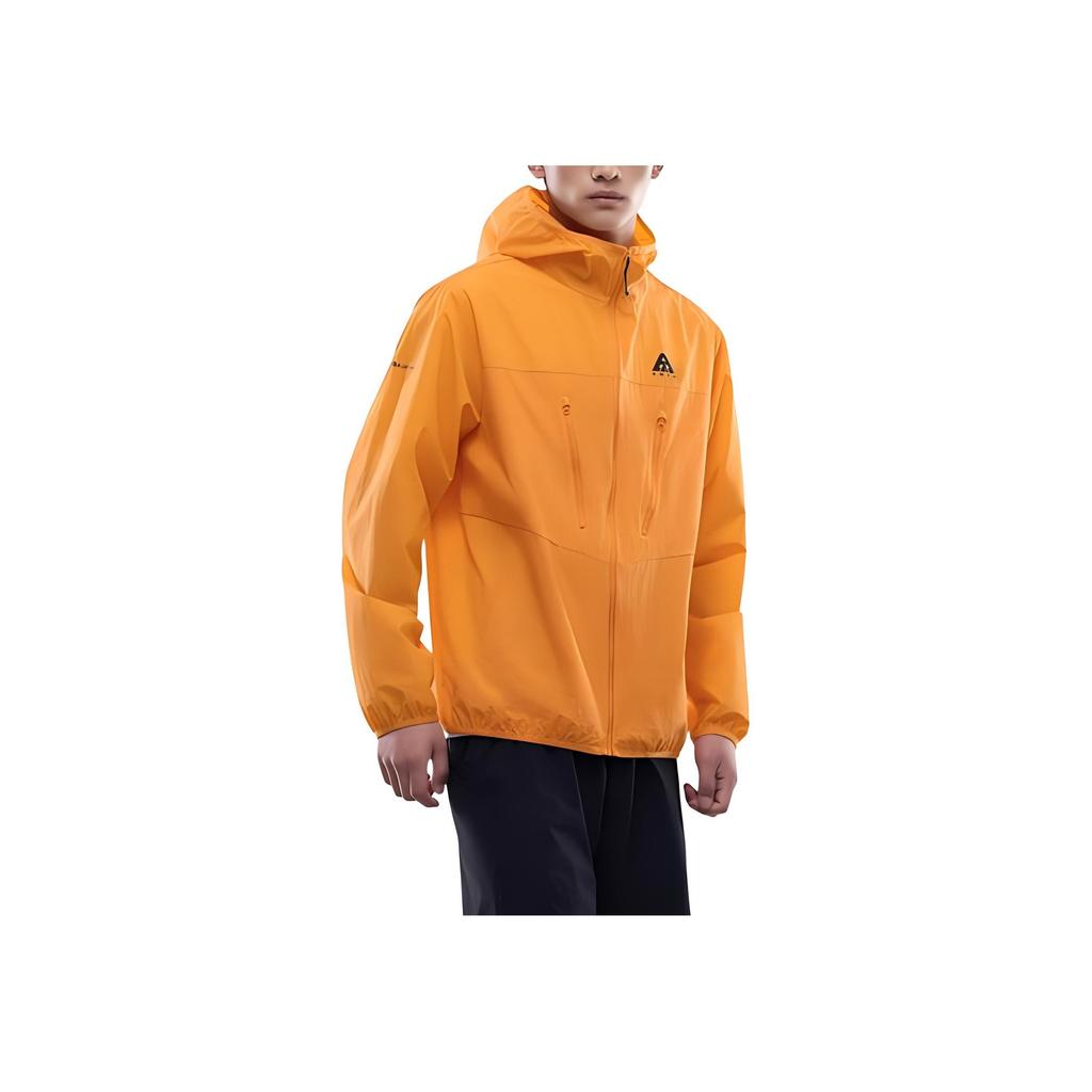 Anta Comfortable Outdoor Series Simple Hooded Loose Zipper Jacket Men Jackets Electric-Gold-Orange 952526604-4