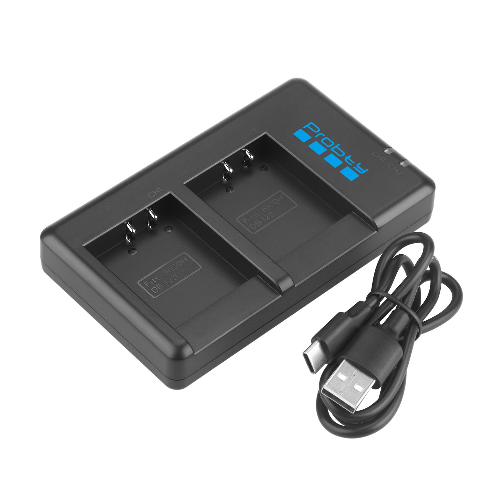 DB-120 Battery USB-C Charger with USB-C Port for Ricoh GR IV GRIV GR4 Charger for GR 4 Digital Camera Accessories 1 Charger