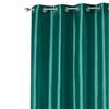 Rideau à oeillets schantung 140 x 240 cm Shana emeraude