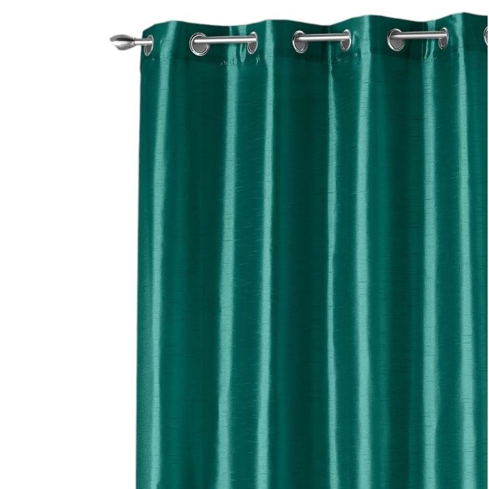 Rideau à oeillets schantung 140 x 240 cm Shana emeraude