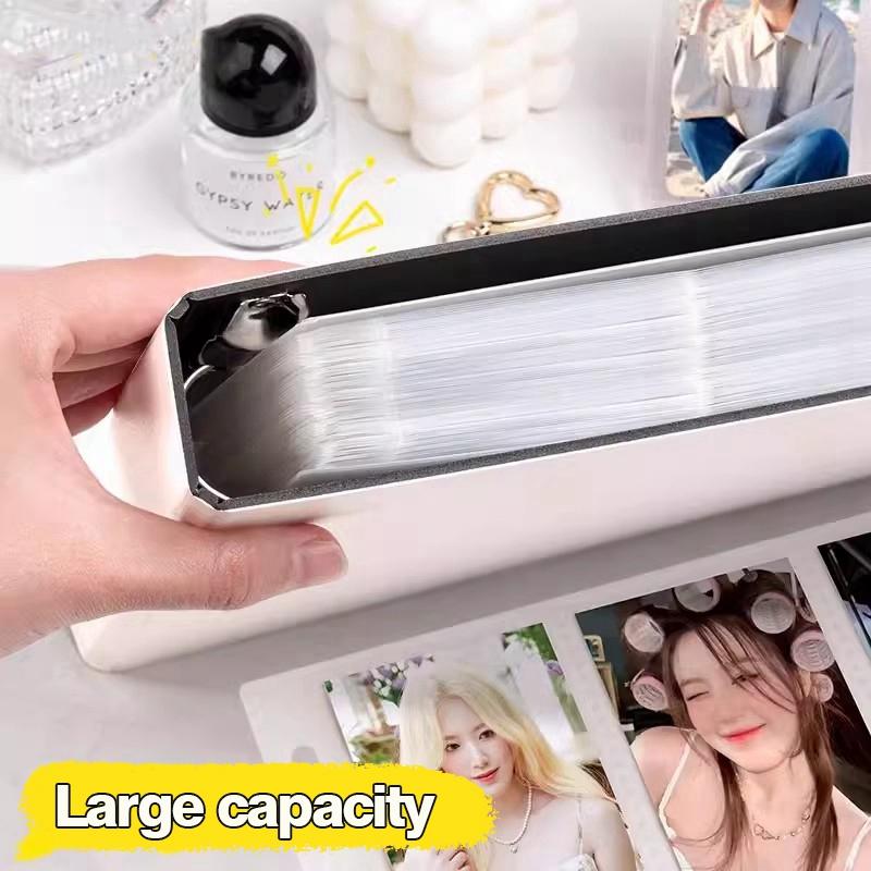 5-15 Grid Binder Photocard Holder 10-90pcs Inner Page Large Capacity Photo Album Idol Card Collect Book Poka Cards Binder Album