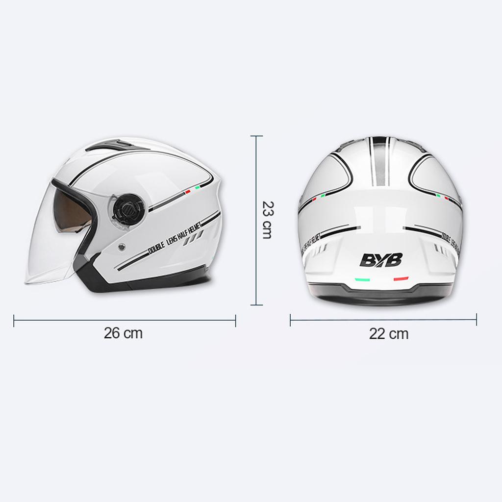 3Celsius4 Open Face Motorcycle Helmets,Dual   Menums and Womenums Motorbike Half Helmet For Moped Cruiser