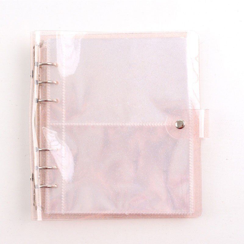 Transparent Sparkling Large Capacity 6hole Album With Pp Cover For Gift Giving And Collecting